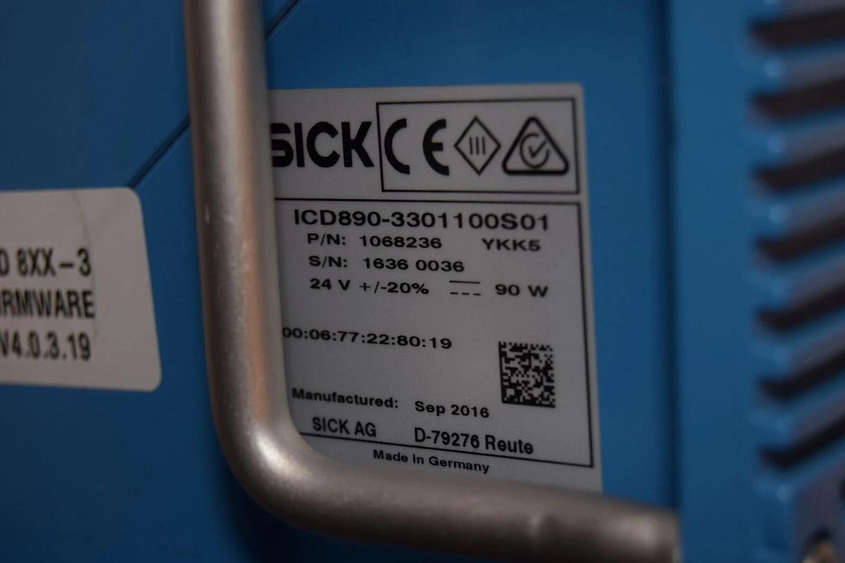 Used Sick AG Optic ICD890-3301100S01 IMAGE CAPTURE DEVICE READER Photoelectric Sensor