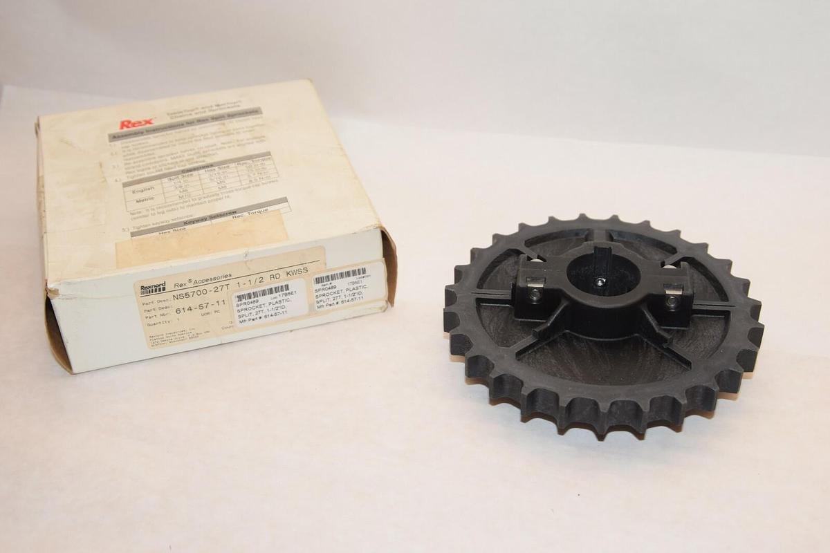 (NEW) REXNORD NS5700-27T 614-57-11 1-1/2 KWSS 27Teeth Conveyor Sprocket