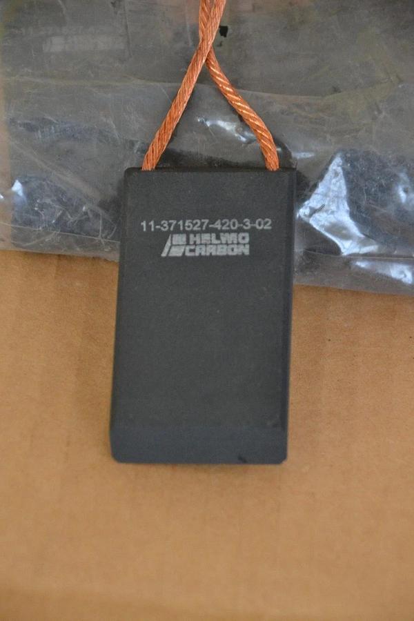 10) HELWIG CARBON MOTOR BRUSH BRUSHES 11-371527-420-3-02 2 3/4x1 3/8x1/4  NEW