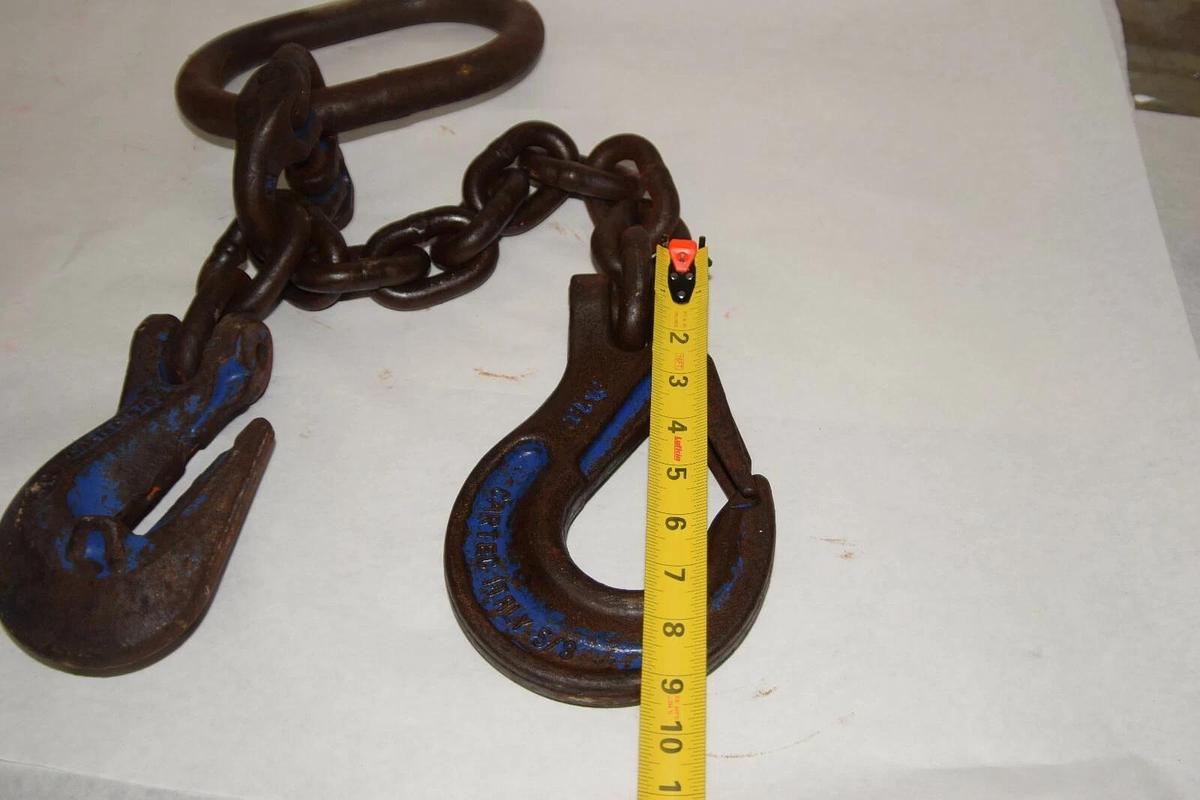 Used Cartec 5/8" CBX16 16-10 CLX16 5/8" Chain Lifting Sling 1" Master Link M-1613-10