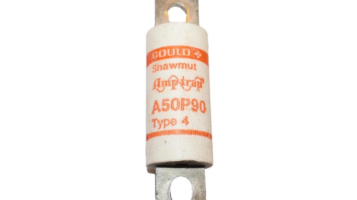 Used Gould Shawmut A50P90 Type 4 90Amp 500Vac Amp-Trap Fuse (Lot of 5)