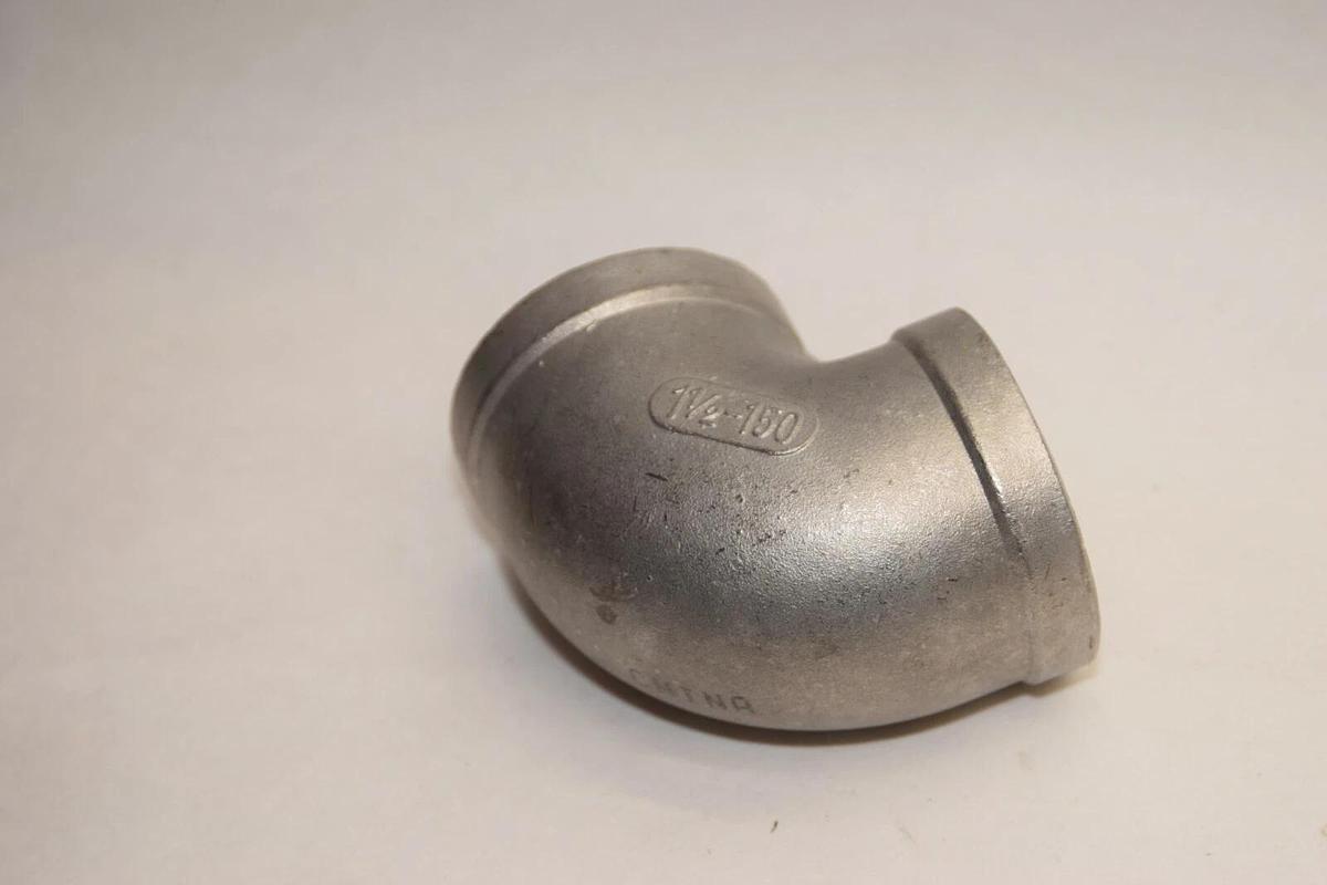 (NEW) Stainless Steel 1-1/2 -150 1-1/2" 90 Degree 316 Stainless Pipe Fitting
