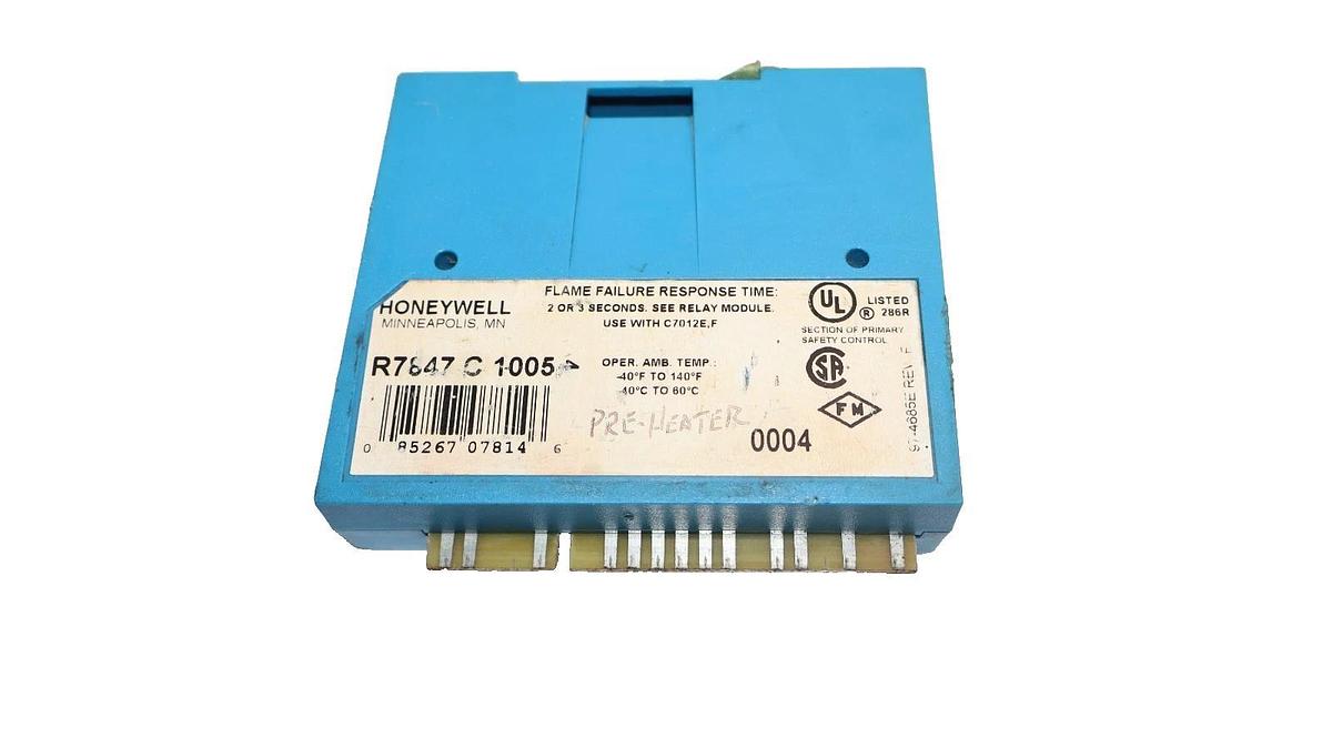 Used Honeywell Dynamic Self-Chk Rectification Flame Amplifier R7847 C 1005 R7847C1005