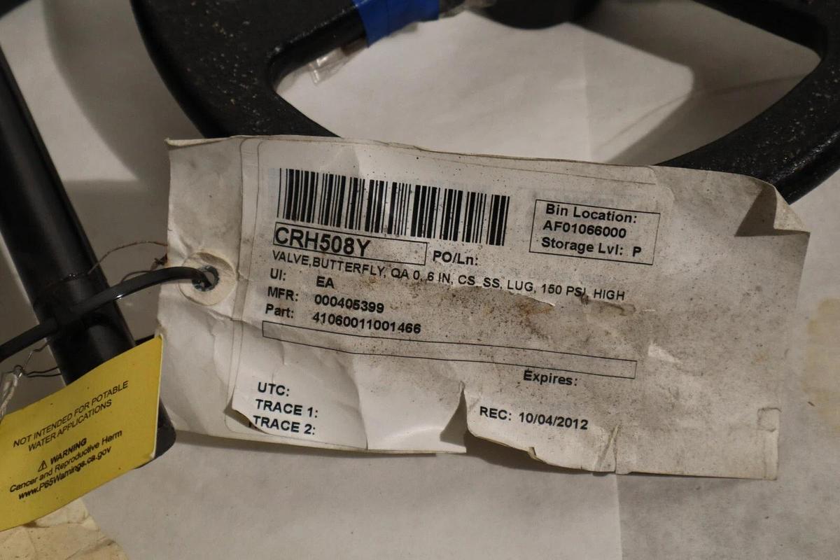 Milwaukee Cast Iron Butterfly Valve MW322E  MW322E AW  10" 10 in  150PSI