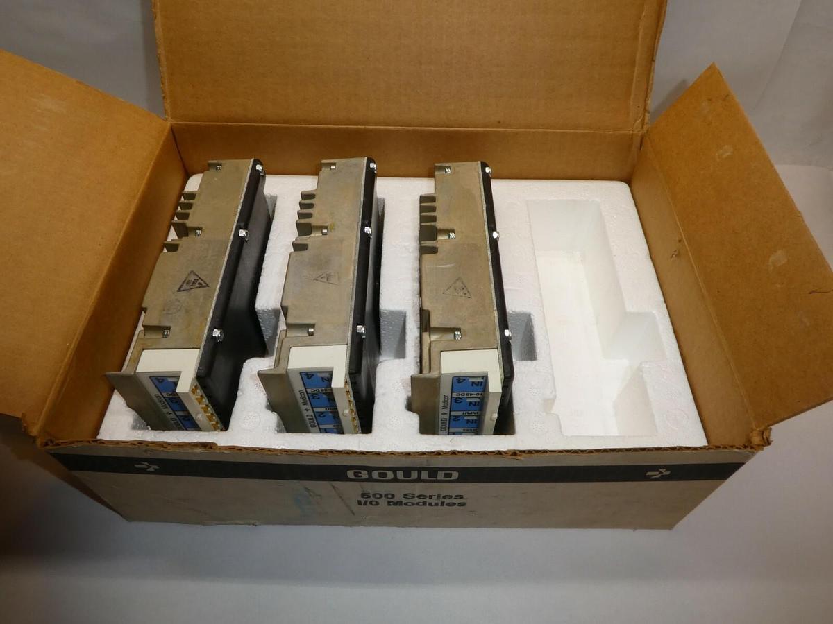 (lot of 3 New) GOULD B553 10-48Vdc Modicon 500 Series Input Module