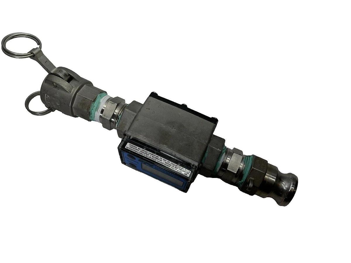 Used GPI S100N-KF-568 1" Stainless Steel Electronic Digital Flow Meter S100NKF568