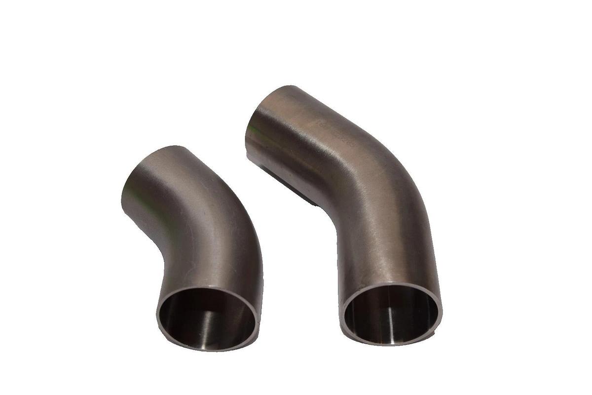 RJ 1-1/2" Sanitary 45° Sanitary Weld Elbow pipe Stainless s/s Fitting (New -2)