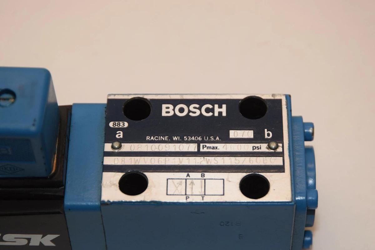 Used BOSCH 081WV06P1V112WS115/60B0 Solenoid Valve 4600psi 0810091077