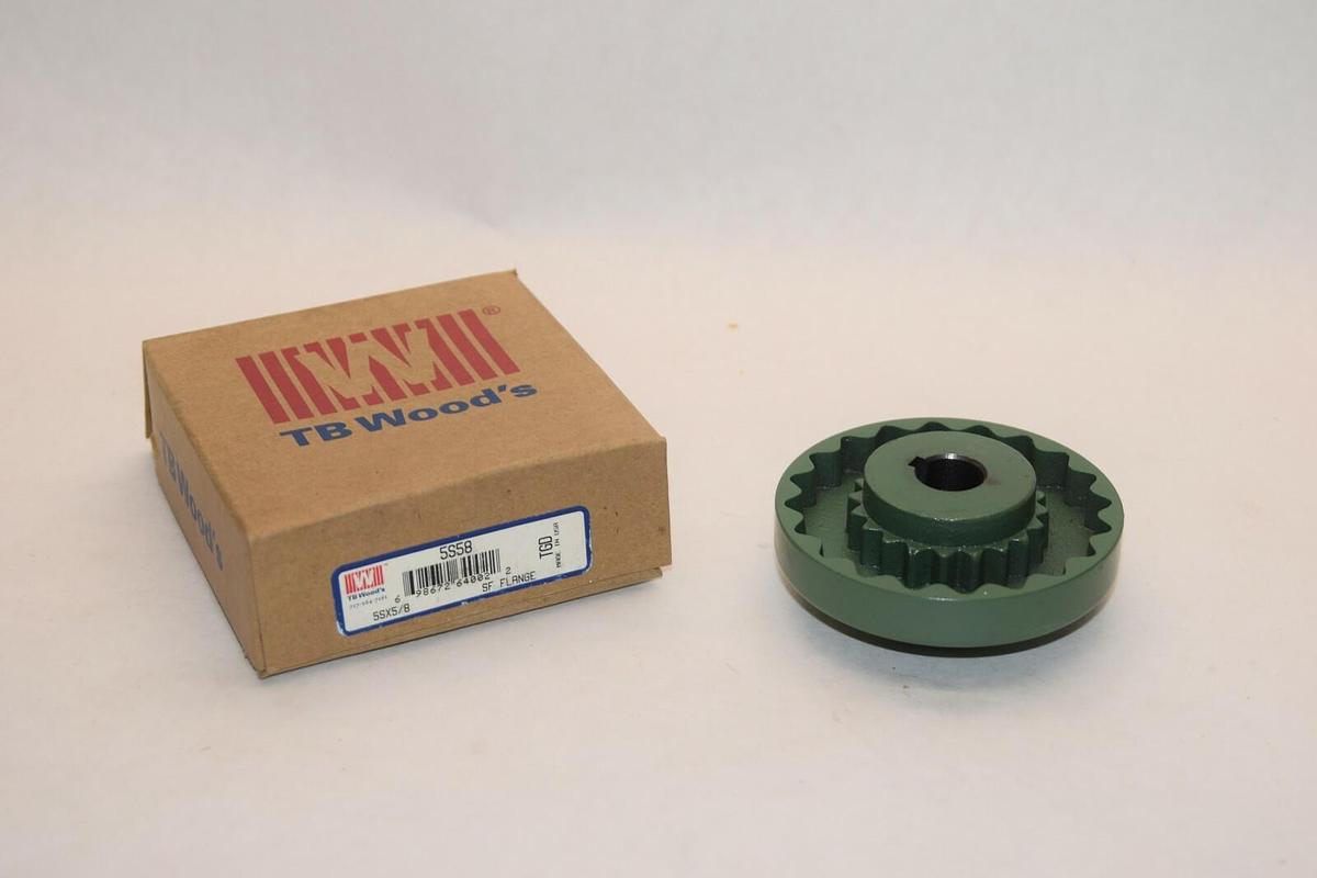 (NEW) TB WOODS 5S58 5SX5/8 5/8" Bore SF Flange