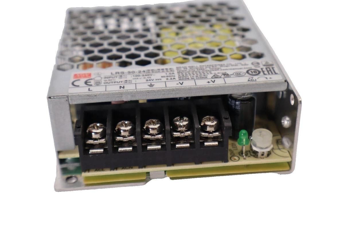 Used MEAN WELL LRS-50-24 , LRS5024 100-240V 1.0/2.2A Power Supply