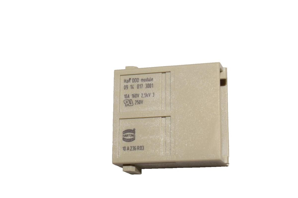 Harting Connector Insert Han 17MOD-M-C 10A 09140173001 (New - Lot of 2)