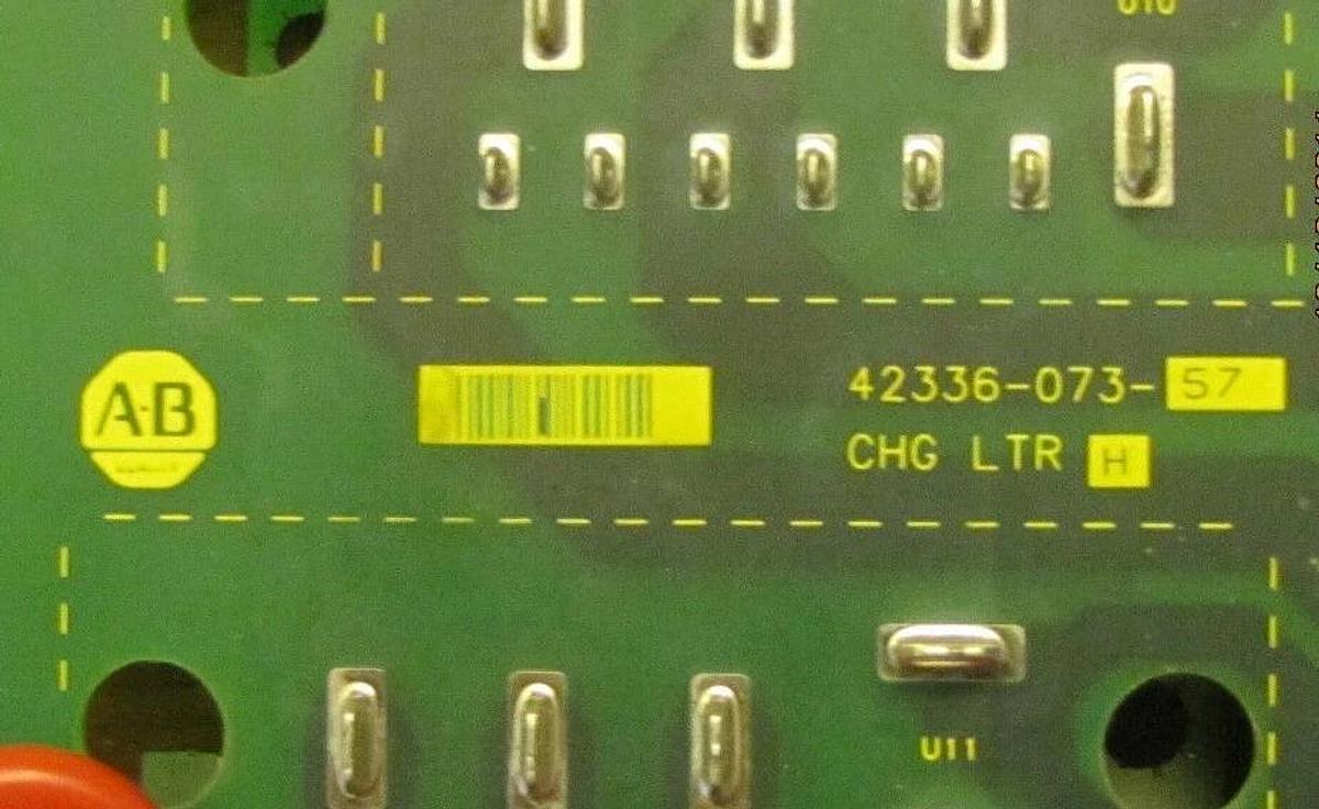 Used ALLEN BRADLEY AB CIRCUIT BOARD CARD 42336-073-57  4233607357 CH LTR H
