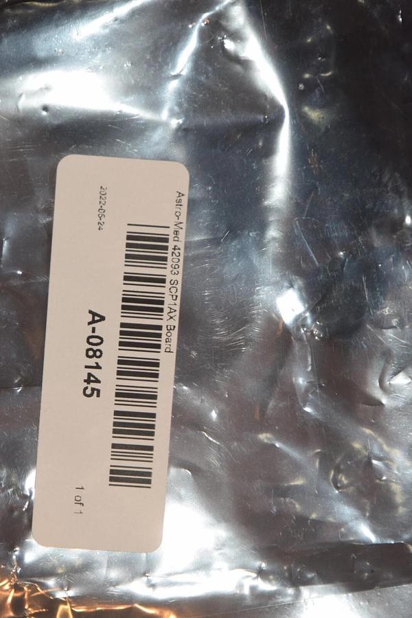 Used ASTRO-MED 42093-000 Rev A/B 42093-1 Rev C 42093 SCP1AX A-08145 Board