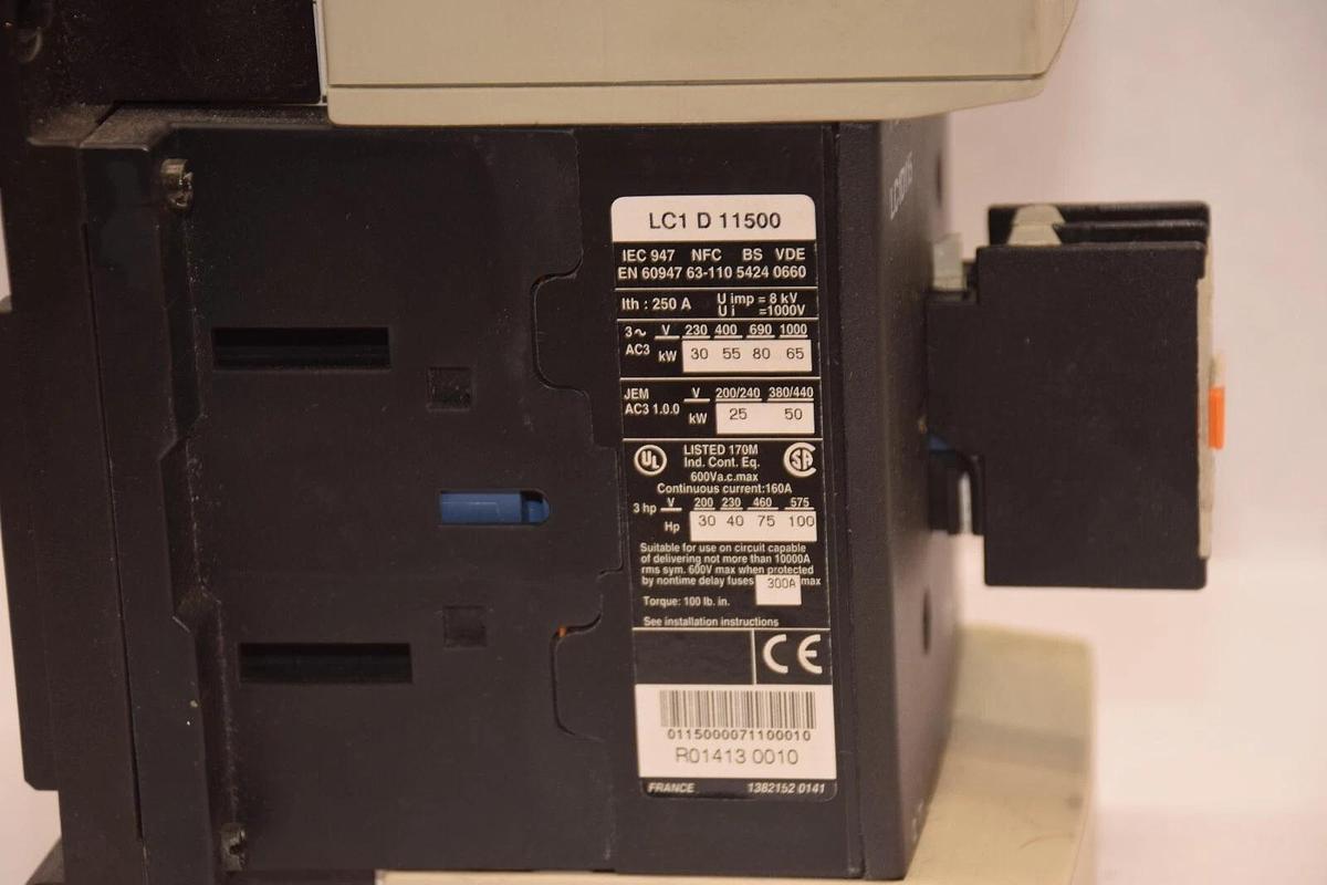 Used TELEMECANIQUE LC1 D 11500 LC1D115 300A Contactor