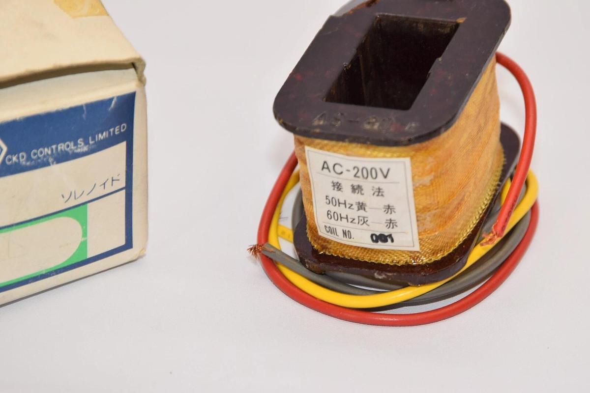 (NEW) CKD CORP. J712-45001 AS-30 200Vac 50/60Hz Coil