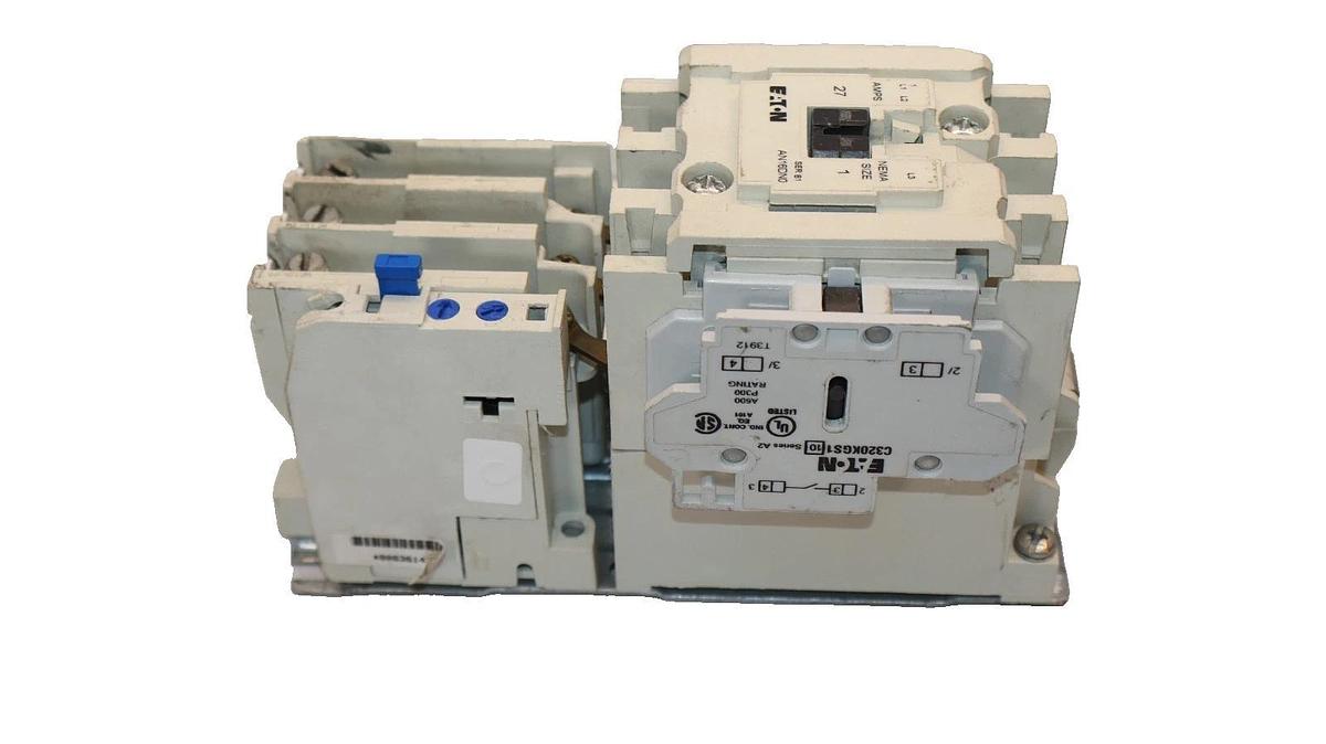 Used Eaton Starter AN16DN0 Size Sz 1 27A 27 Amp 575V Coil:120V