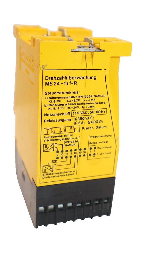 Used Turck MS24-111-R MultiSafe Rotational Speed Monitor