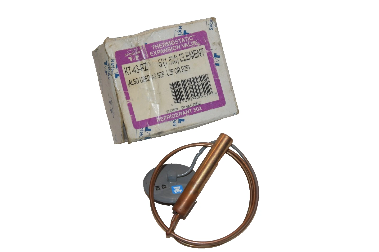 NEW SPORLAN VALVE KT-43-RZ 5'(1.5M) KT43RZ THERMOSTATIC EXPANSION VALVE