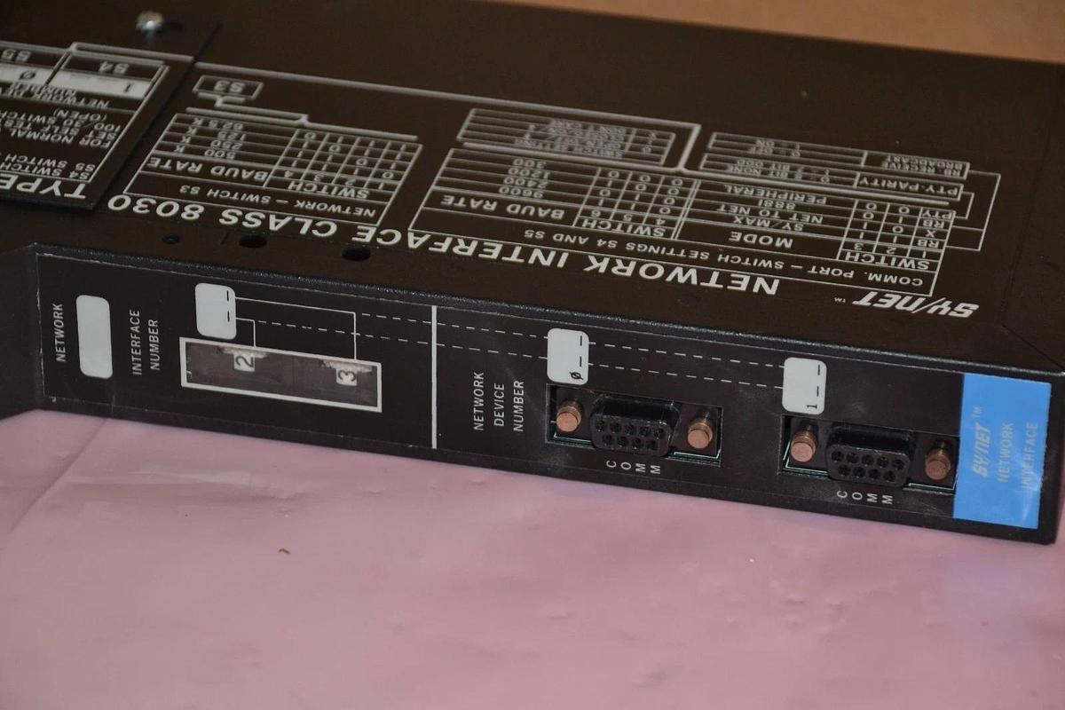 Used Square D Sy/Max Symax Sy/Net Network Interface 8030 CRM-510X CRM-510 H2 Rev 5