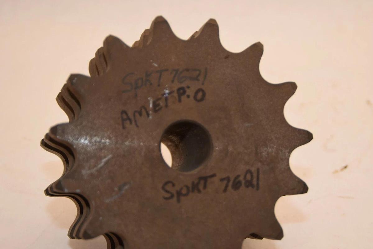 (NEW) AMETRIC SPKT7621 15 Tooth 1" Pitch Unbored Sprocket