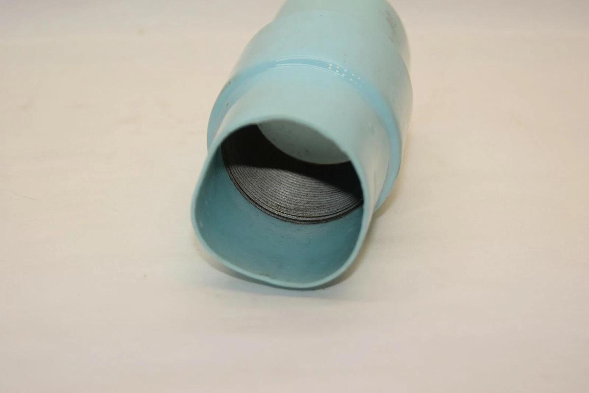 (NEW) Thomas & Betts 2" Plastic Bond Conduit Body Light Blue Straight Fitting