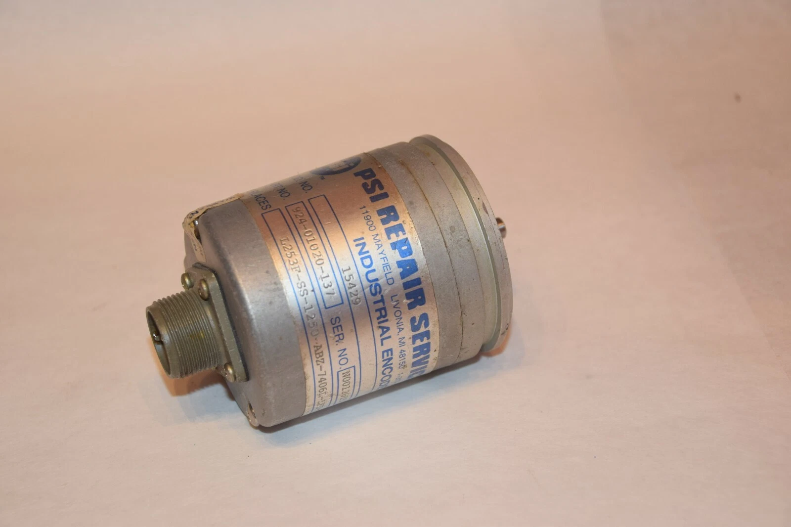 Used PSI 924-01020-137 15429 INDUSTRIAL ENCODER
