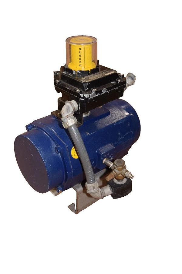 Used Flow-Tek Inc SR , SR-DA 120psi Automator , Actuator w/ Valve Position Indicator