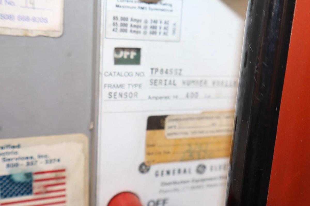 Refurbished GE General Electric Circuit Breaker Power Break 400A Amp TP84SSZ TR4S400