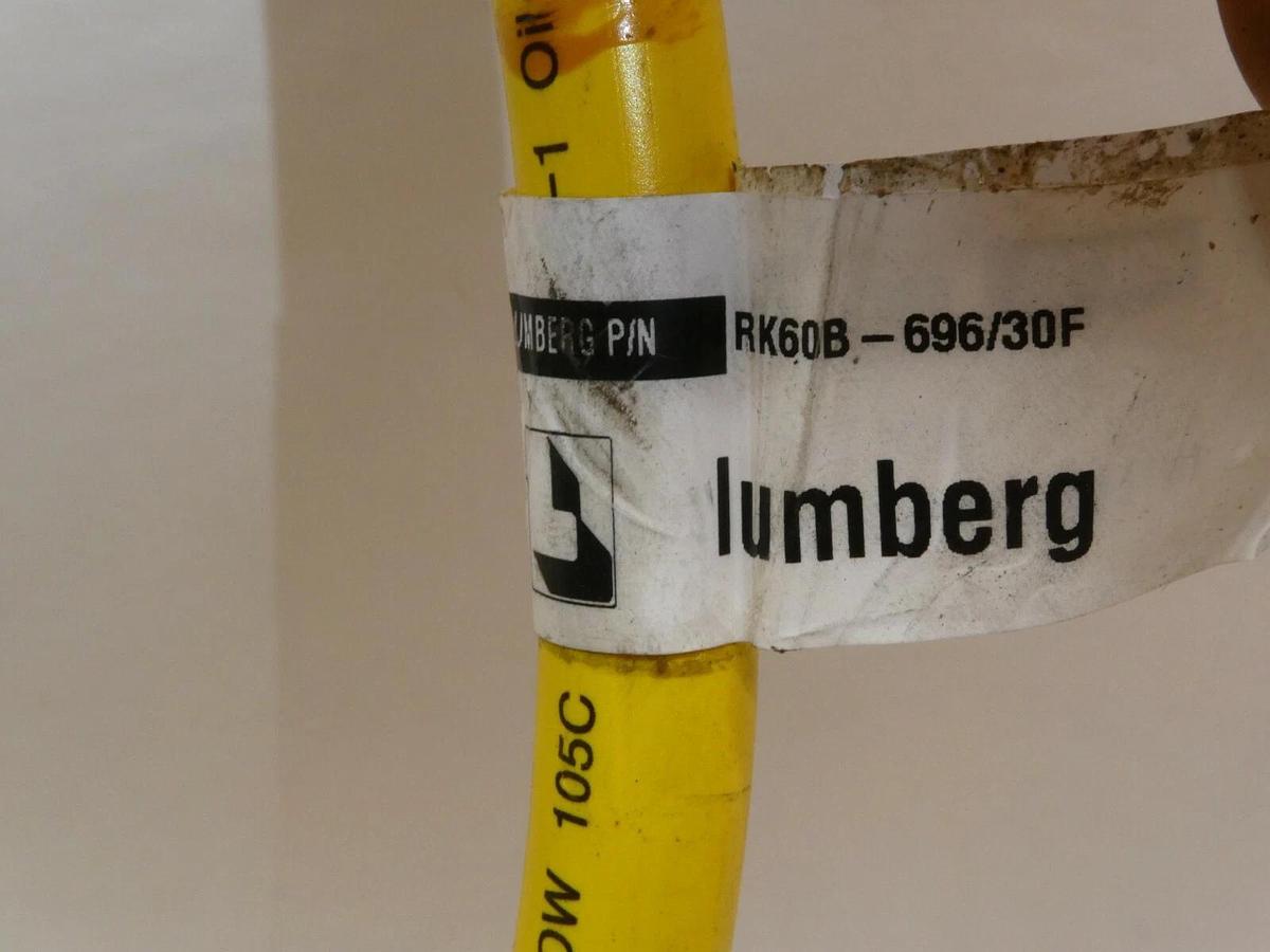 (NEW) LUMBERG RK60B-696/30F 6P Female Straight 16AWG 600V 8A Cordset