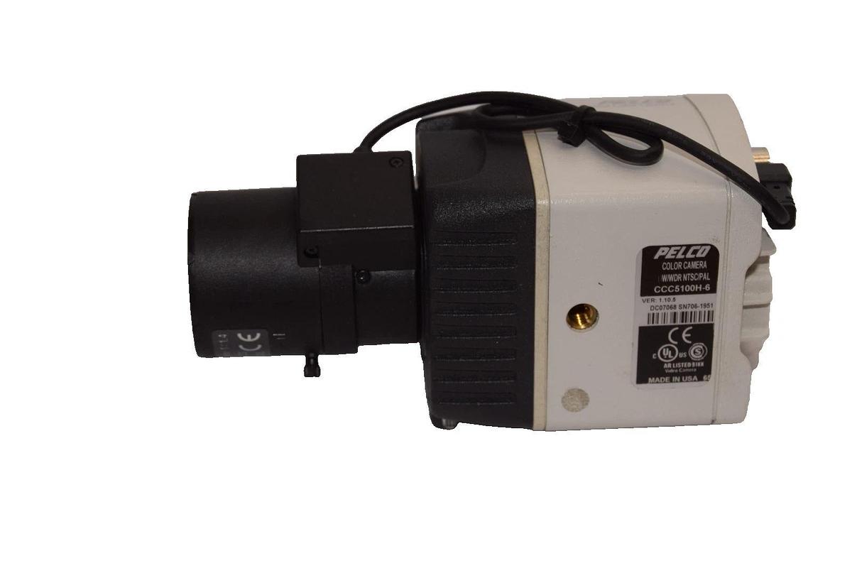 Used Pelco CCC5100H-6A Color Camera With Computar 2.8-12mm 1/3" Lens