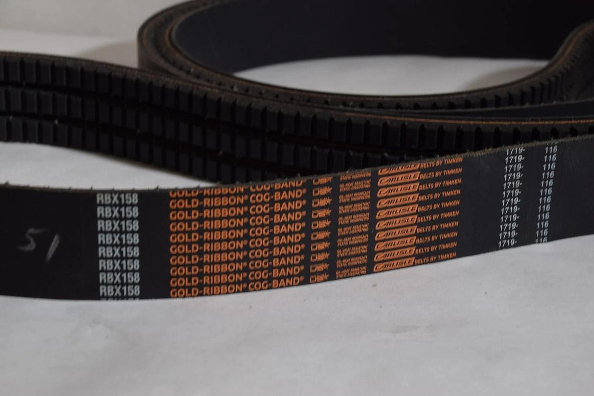 CARLISLE TIMKEN GOLD RIBBON  RBX158 RBX158/3 3/RBX1583 3-Rib Cog-Band Belt (NEW)