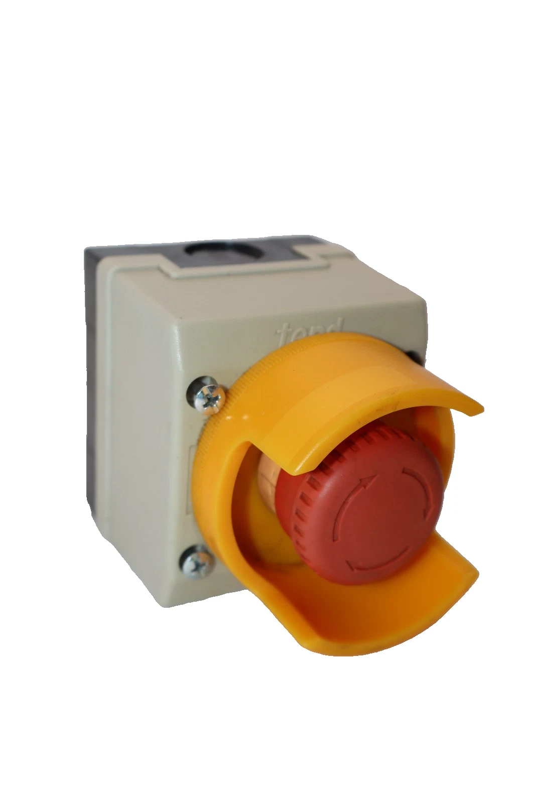 Used Tend / Idec Emergency Stop Button Push Button With Guard
