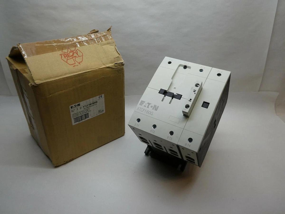 Used (New) Eaton XTCF160G00B  4 pole 160 Amp Contactor 190-240 Volt Coil