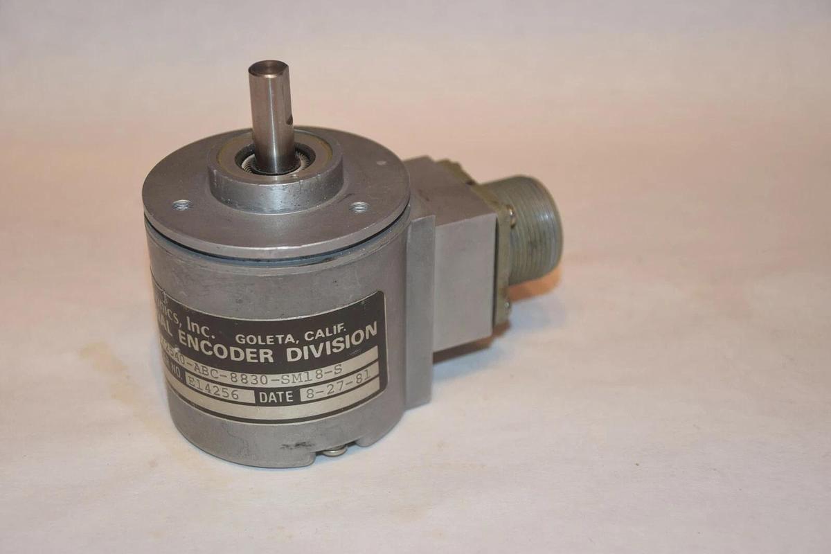 Used BEI ELECTRONICS H25E-F1-SS-2000/2540-ABC-8830-SM18-S INDUSTRIAL ENCODER