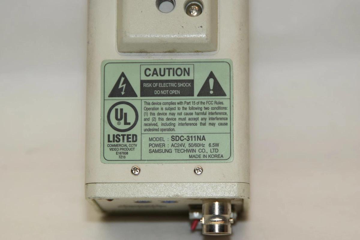 Used SAMSUNG SDC-311 SDC-311NA Digital Color Security Camera W/Tamron 2.8-12mm Lens