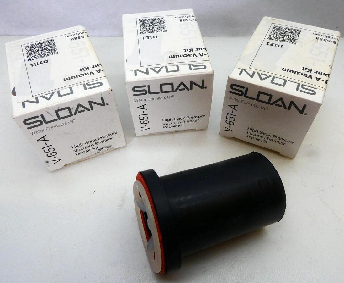 (Lot of 3) Sloan V-651-A High back Pressure Vacuum Breaker Repair Kit *New*