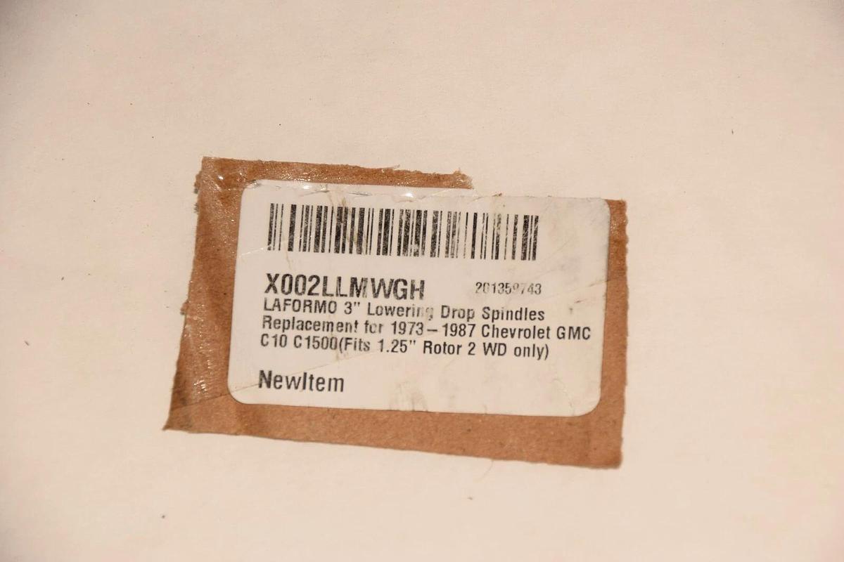 (NEW) LAFORMO 3" Lowering Drop Spindles Replacement 1973-1987 Chevy, GMC