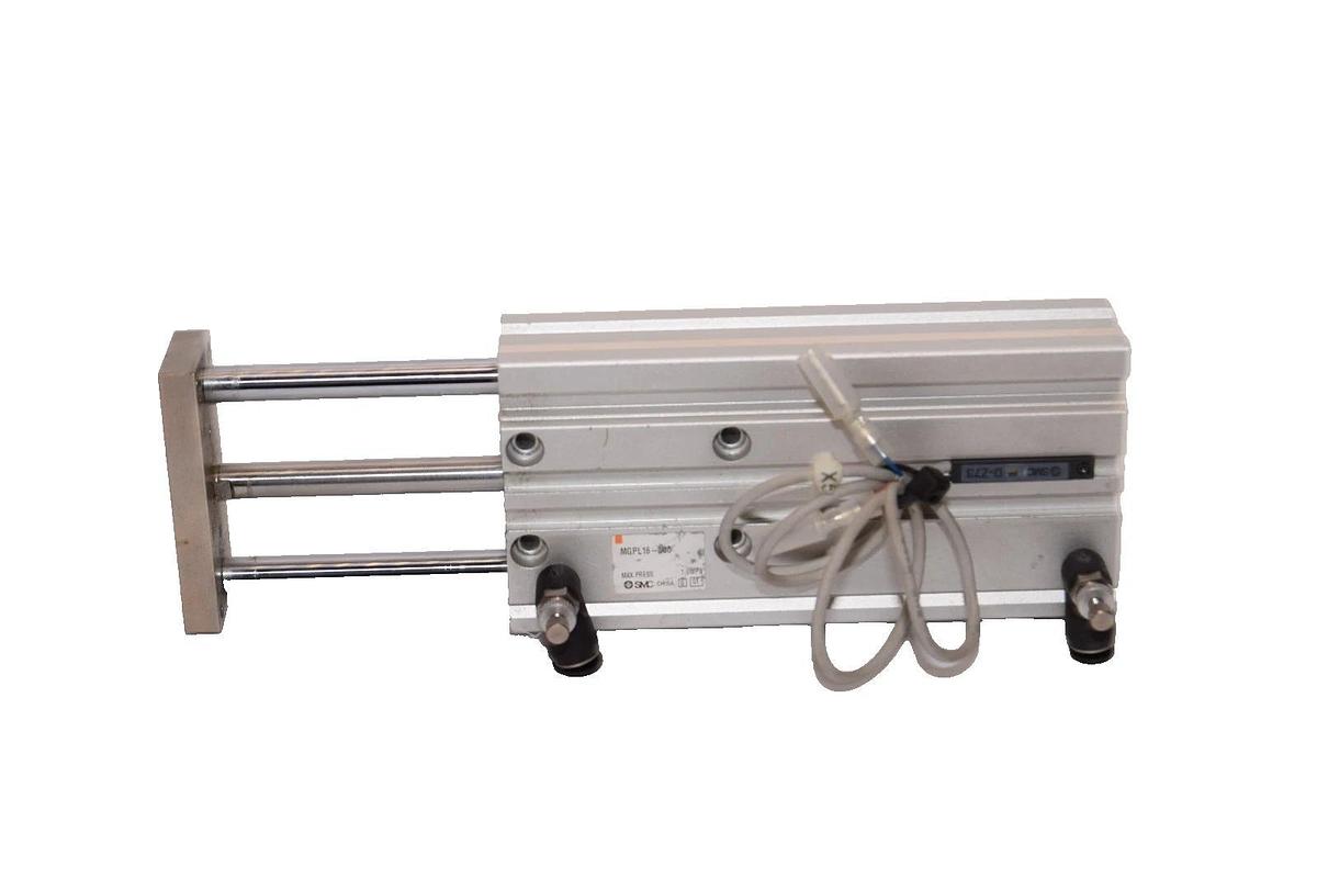 Used SMC MGPL16-100 , MGPL16100 1.0MPa Compact Glide Cylinder