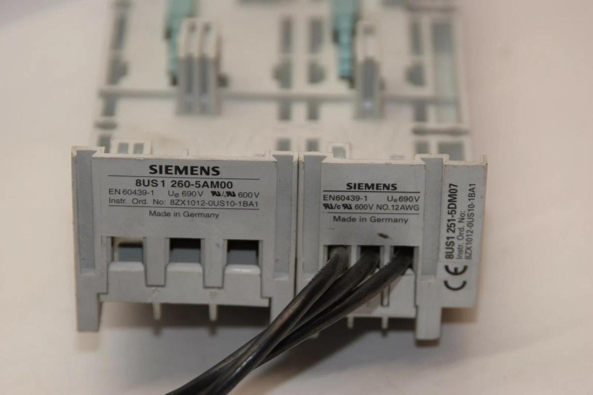 Used SIEMENS 8US1 260-5AM00 8US1 251-5DM07 Busbar Adapter