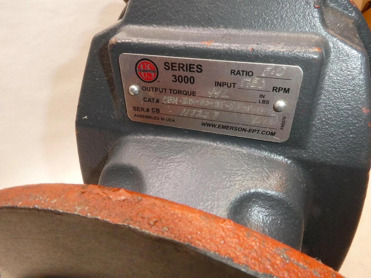 (NEW) US GEARMOTORS CBN-3101-B5-B5-5.0-U-140TC L10 Ser. 3000 5:1 Gearbox