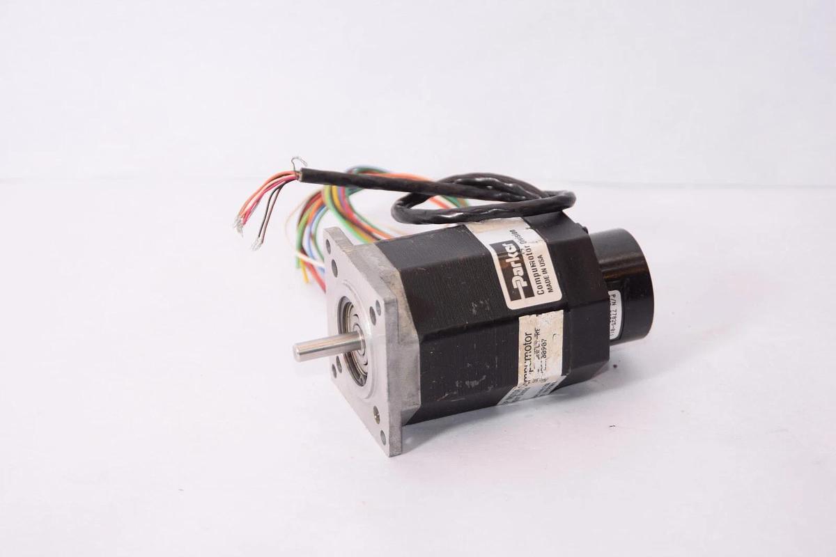 Used PARKER OS22B-DNFLY 77825-011 Compumotor Double-Shaft Bipolar Stepper Motor 115W