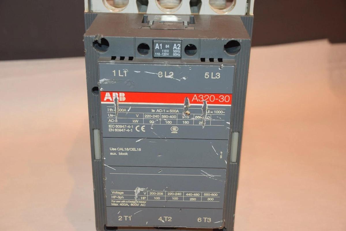 Used ABB A320-30 110V 50Hz 110-120V 60Hz 110-250V CONTACTOR