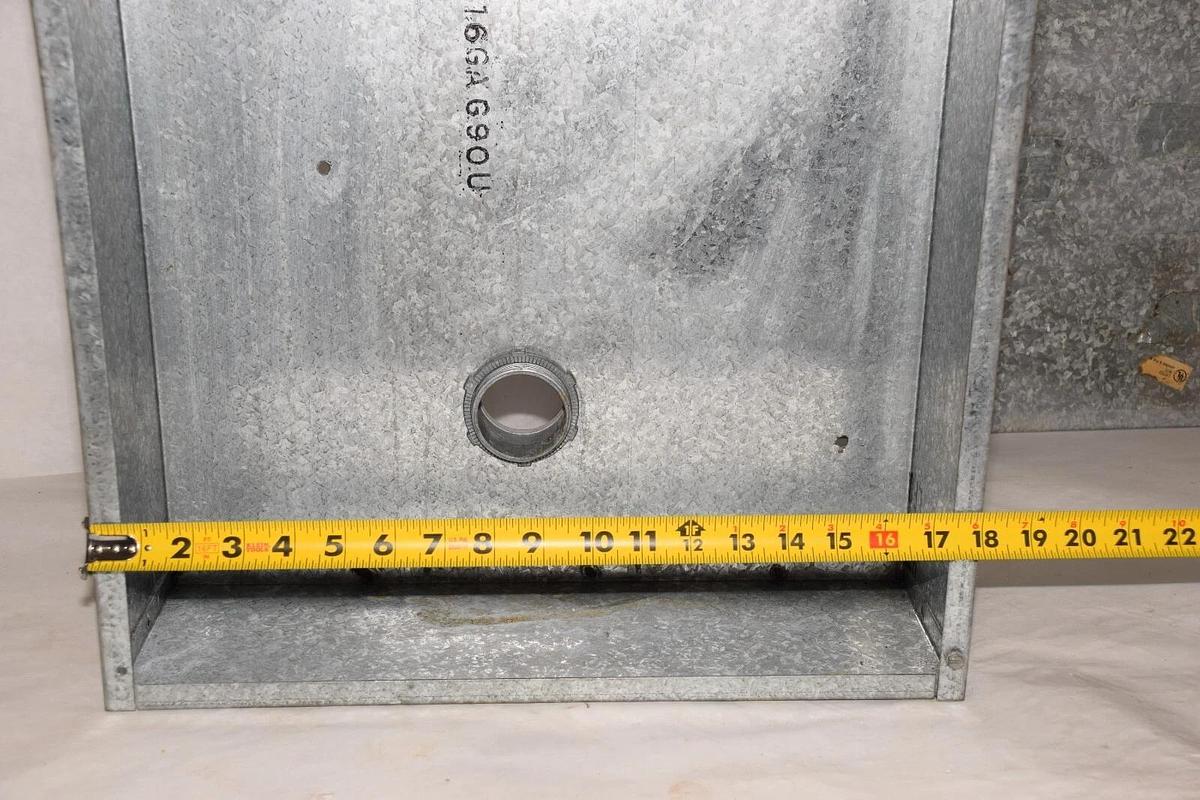 Used Galvanized Enclosure 16GAG90U 18" x 18" x 6" , 16 Gauge, Type 1