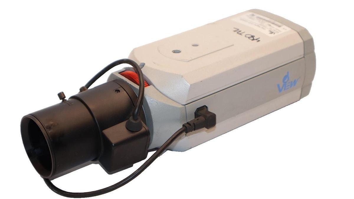 Used DEVIEW CFH22 24Vac 4.2W 60Hz Day / Night CCD Camera W/TS4V214ED 2.8-12mm Lens