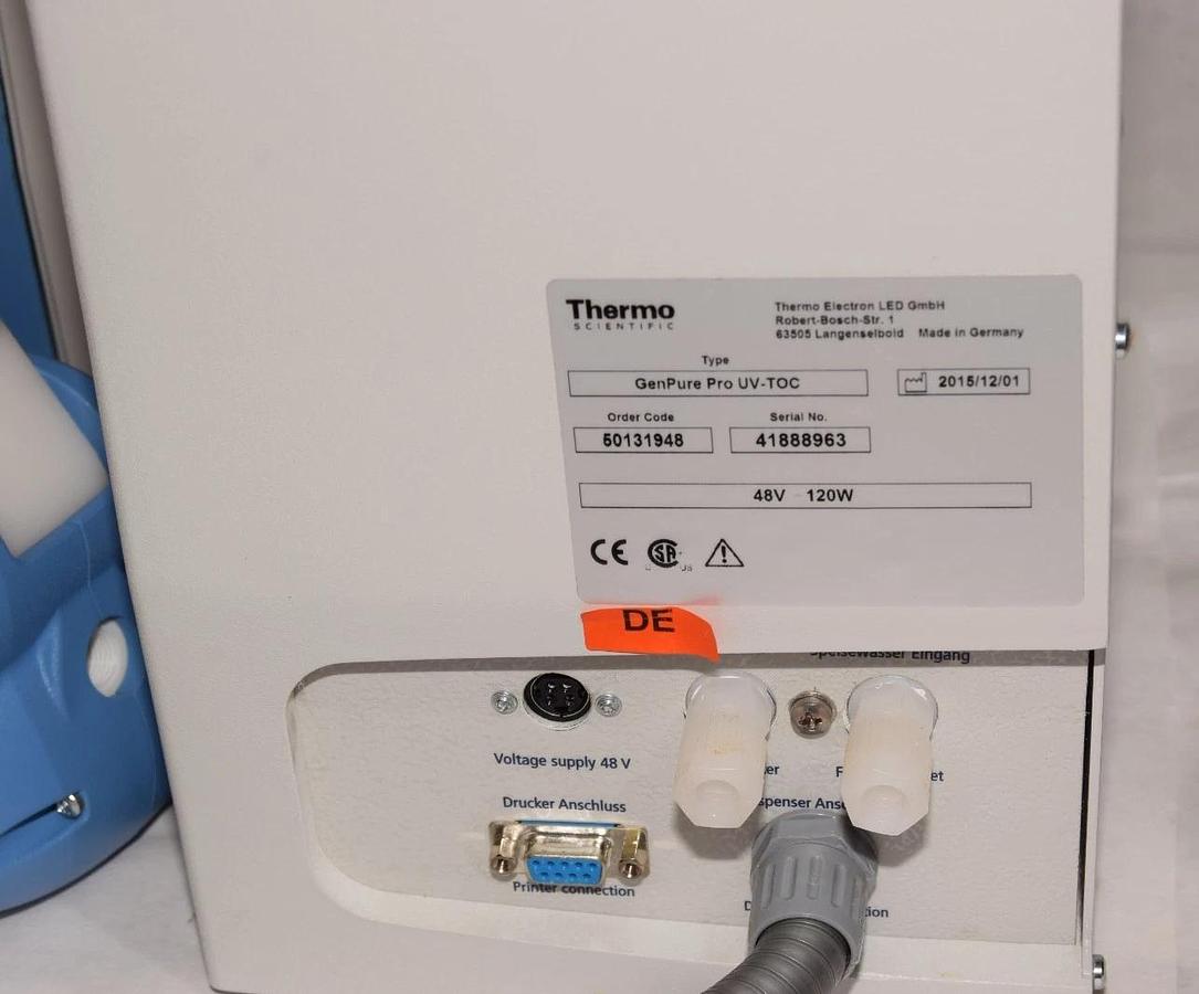 Thermo Fisher Scientific GenPure Pro UV-TOC 48v 120w 50131948 NEW cosmetic crack