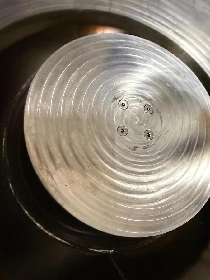 Used Binks 0910-4031 SS 2.8 Gal Steel Pressure Tank w/ Gast air Agitation