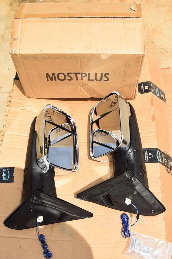 (NEW) MOSTPLUS M91205Y Chrome Power Heated Tow Mirror For 02-08  Dodge Ram