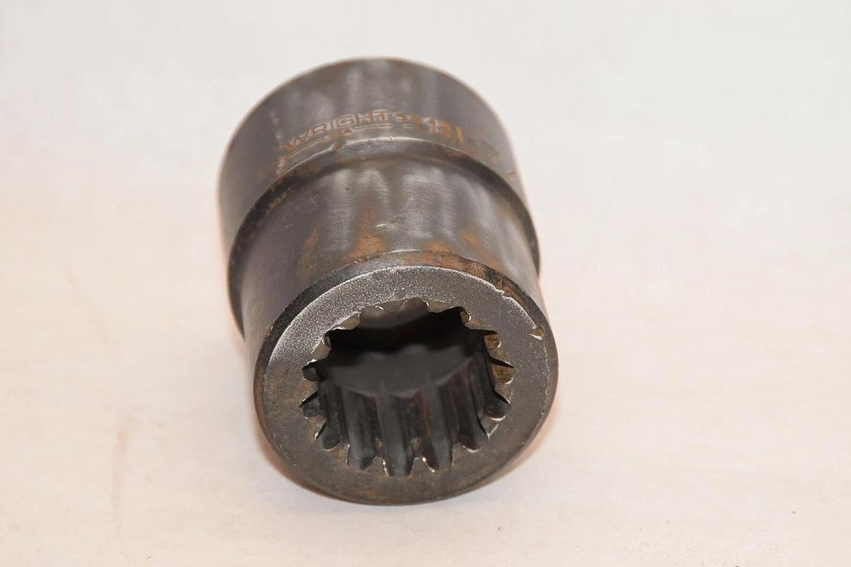 Used WRIGHT TOOL 6 Point Spline Drive Impact Socket 5846 1-7/16"