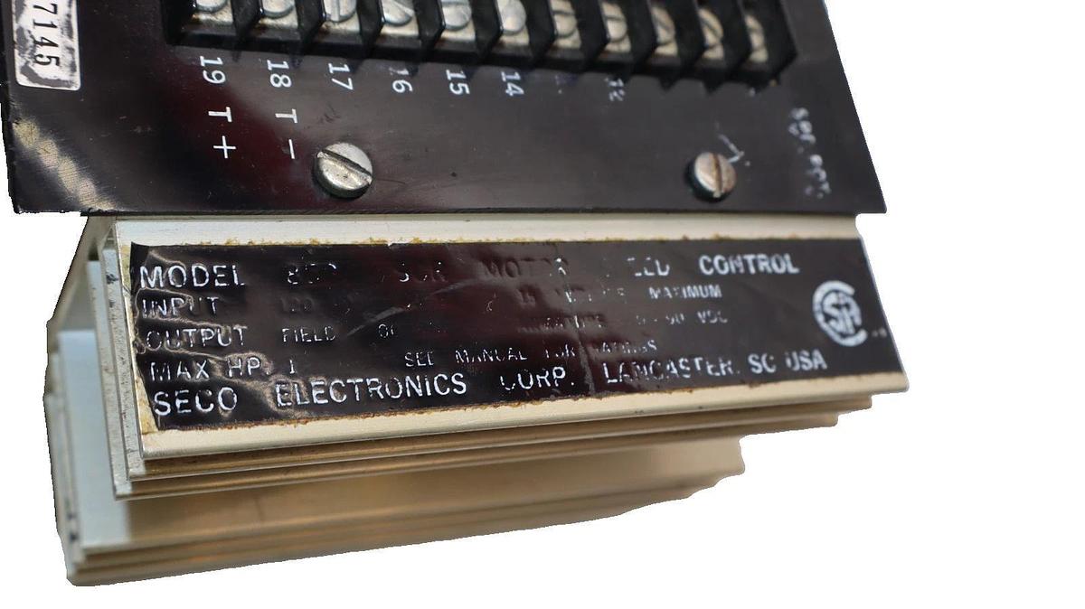 Used Seco Electronics Motor Speed Control 8500 SCR 120Vac 15A 0-90Vdc Armature