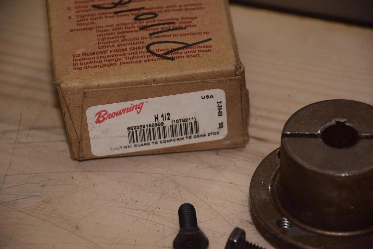 BROWNING H1/2 H 1/2 H-1/2 SPLIT TAPER BUSHING NEW